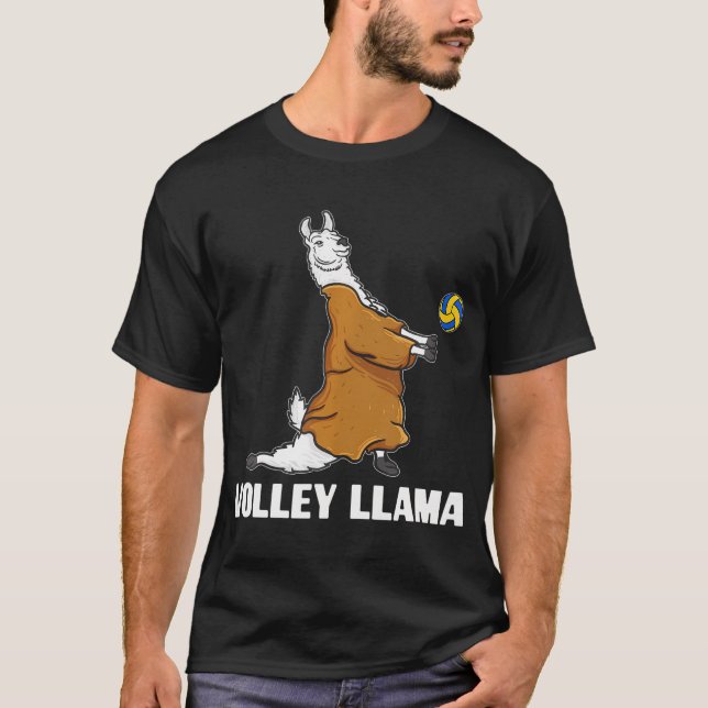 Camiseta Equipe Volley Llama Equipe Cute Alpaca Beach (Frente)