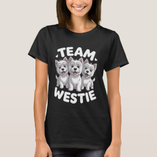 Camiseta Equipe Westie Fofo para Cachorro Pet West Highland