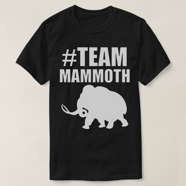 Camiseta Equipe Wooly Mammoth, Animal Favorito, Amor Elefan (Frente do Design)