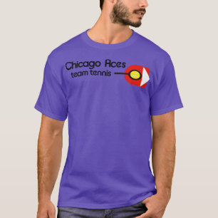 Camiseta Equipe WTT do Defunct Chicago Aces Tênis 1975