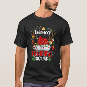 Camiseta Equipe Xma da Equipe de Treinamento de Reindeer em