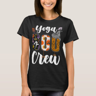 Camiseta Equipe Yoga Boo Halloween Yogi Combinando
