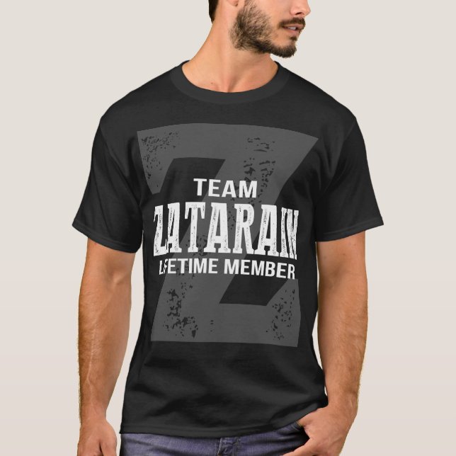 Camiseta Equipe ZATARAIN Membro do Tempo de Vida (Frente)