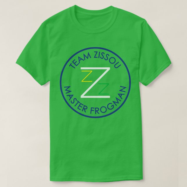 Camiseta Equipe Zissou Mestre Frogman (Frente do Design)