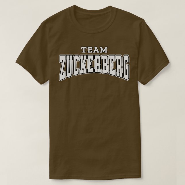 Camiseta Equipe Zuckerberg (Frente do Design)