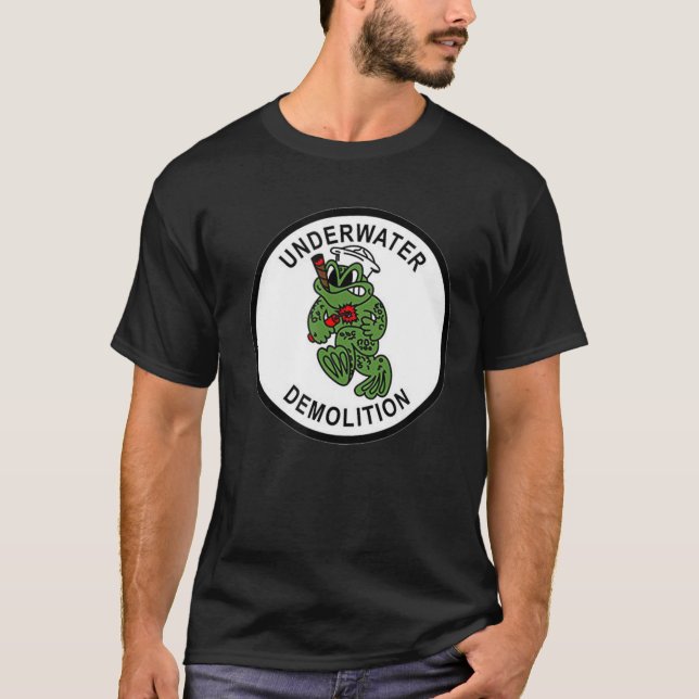 Camiseta  Equipes de Demolição Submarinas Sapos Selos de Pa (Frente)