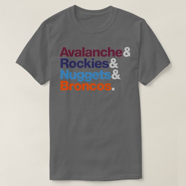 Camiseta Equipes Desportivas Denver (Frente do Design)