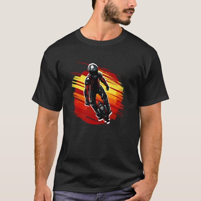 Camiseta Equipped Stuntman on Unicycle (Frente)
