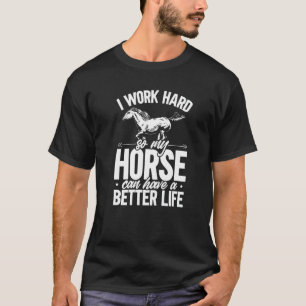 Camiseta Equitação Cavalo Eu Trabalho Cavalgada