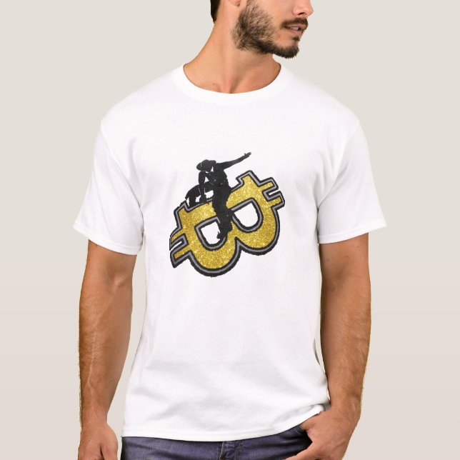Camiseta Equitação de Bitcoin (Frente)