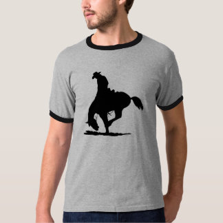 Camiseta Equitação do Bronc da sela