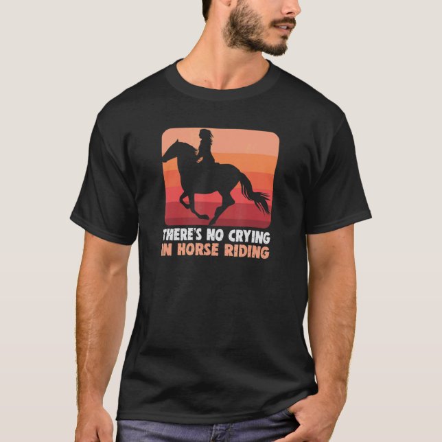 Camiseta Equitação Não Se Chora Na Equitação (Frente)