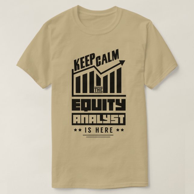 Camiseta Equity Analyst Stock Analysis Trader Trading 18 (Frente do Design)