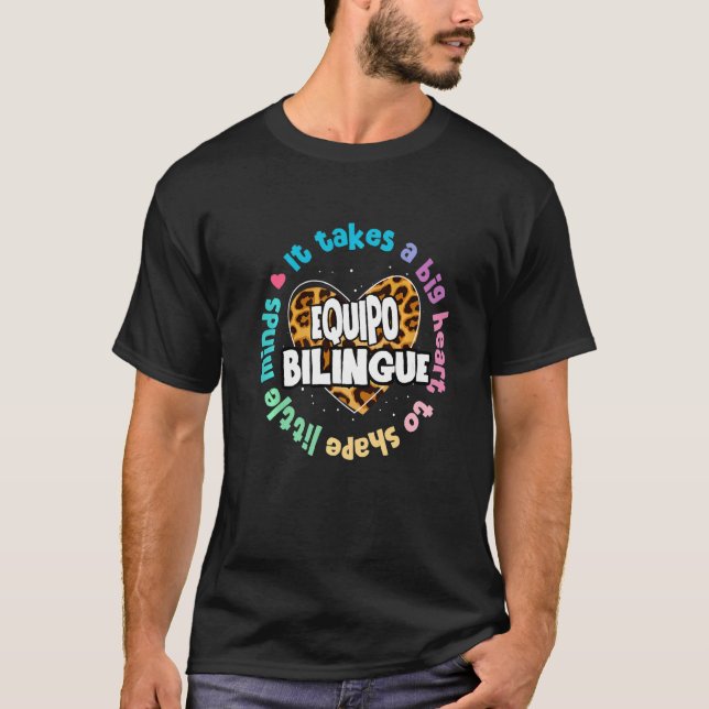 Camiseta Equpo Bilingue Esquadrão Bilíngue Bilíngue De Volt (Frente)