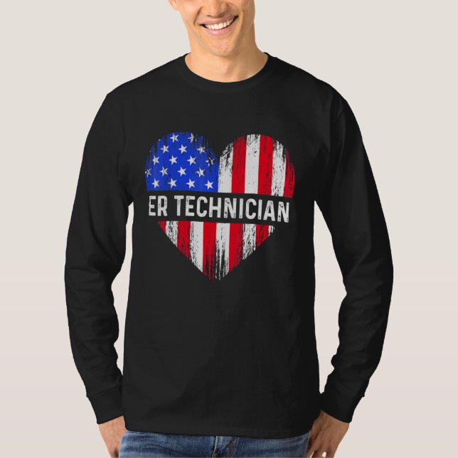 Camiseta Er Technician Emergency Room Tech 16 (Frente)