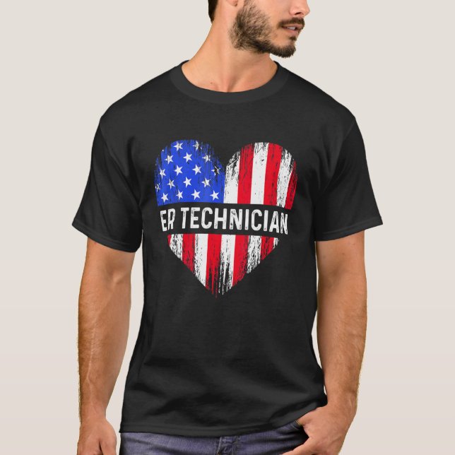 Camiseta Er Technician Emergency Room Tech 16 (Frente)