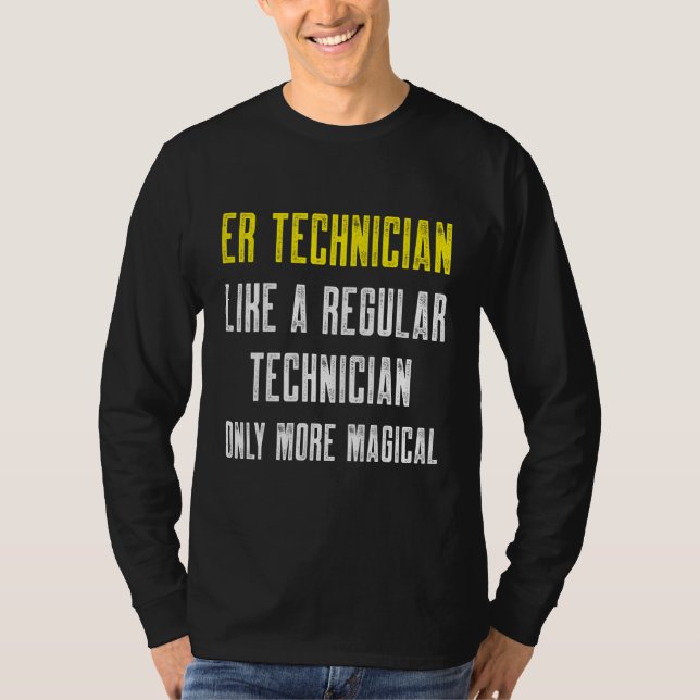 Camiseta Er Technician Emergency Room Tech 34 (Frente)