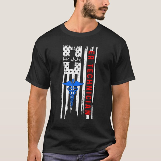 Camiseta Er Technician Emergency Room Tech 46 (Frente)