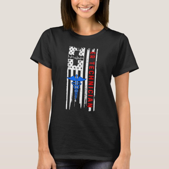 Camiseta Er Technician Emergency Room Tech 46 (Frente)
