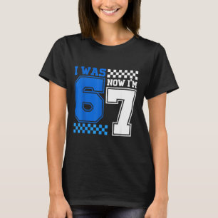 Camiseta Era 6 7 anos de idade aniversário seis sete 67 mem