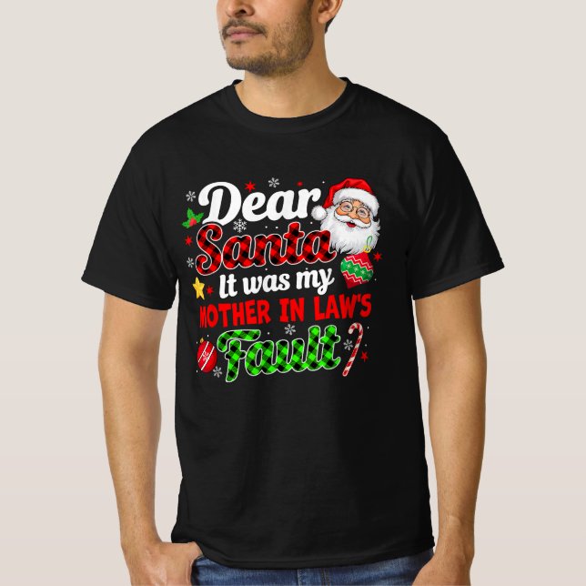 Camiseta Era a minha mãe no culto da família Engraçada Xmas (Frente)
