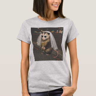 Camiseta Era de Noiva de Gambá Feral Divertida