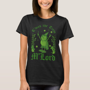 Camiseta Era o tismo M'lord Sapo Engraçado Bruxa Magia