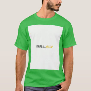 Camiseta Era Tudo Gráfico Amarelo