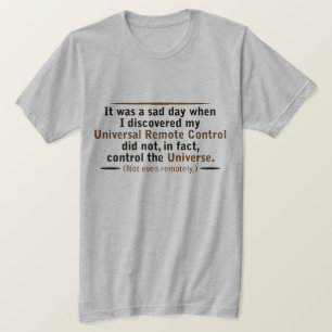 Camiseta era um dia triste…