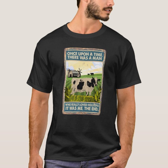 Camiseta Era Uma Vez Que Havia Uma Vaca-Vaca-Homem Holste (Frente)