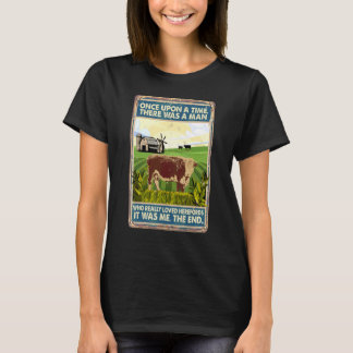 Camiseta Era Uma Vez Um Homem Raça De Vaca Herefo
