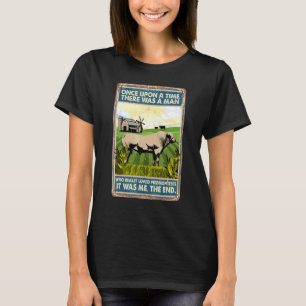 Camiseta Era Uma Vez Um Homem Raça De Vaca Piemonte