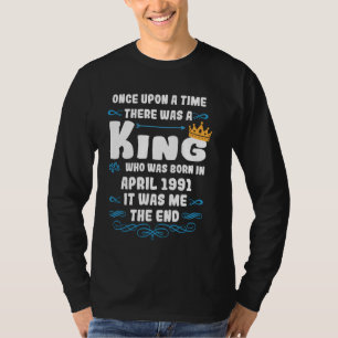 Camiseta Era uma vez um rei. Abril de 1991 Birt