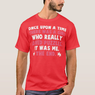 Camiseta Era uma vez uma garota que amava Quebra-cabeça