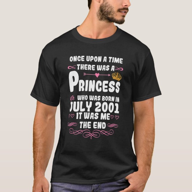Camiseta Era uma vez uma princesa julho de 2001 Bi (Frente)