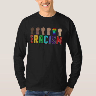 Camiseta Eracismo Apagar Racismo Parar Ódio Igualdade Toler