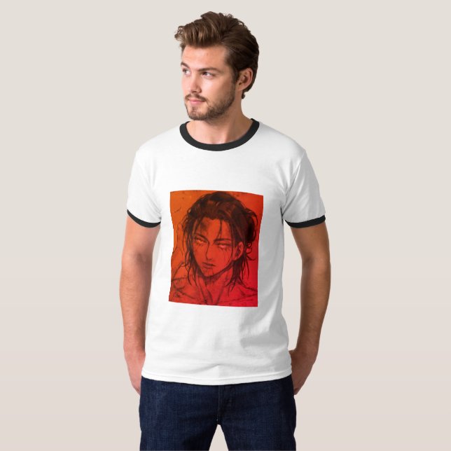 Camiseta Eren Jäger (Ataque em Titã) (Frente Completa)