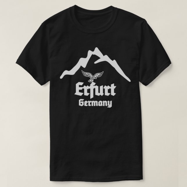 Camiseta Erfurt, Alemanha, Cidade Alemã, Alemanha (Frente do Design)
