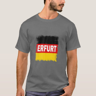 Camiseta Erfurt - Alemanha com bandeira alemã