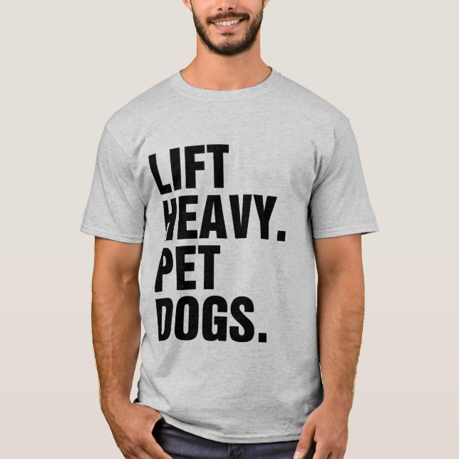 Camiseta Erga Cães Pesados De Pet (Frente)