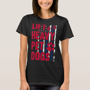 Camiseta Erga Cães Pesados De Pet Giro Elevadores De Peso V
