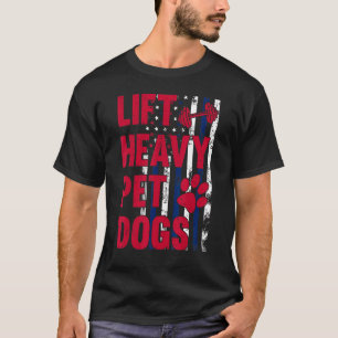 Camiseta Erga Cães Pesados De Pet Giro Elevadores De Peso V