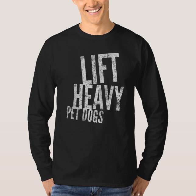 Camiseta Erga Os Cães Pesados De Comprimido De Gym Workout  (Frente)