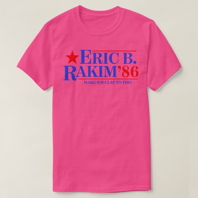 Camiseta Eric B Rakim Para Tapeçaria (Frente do Design)