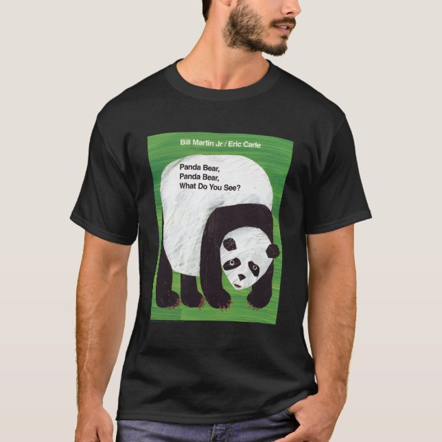 Camiseta Eric Carle Panda Bear Panda Bear W Do You See Book (Frente)