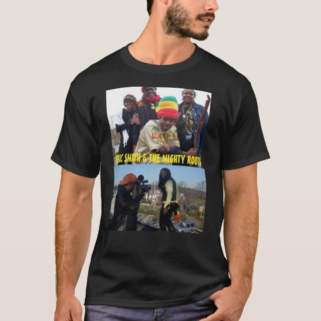 Camiseta ERIC SMITH E O PODEROSO RAIZ T-Shirt Básico Negro (Frente)