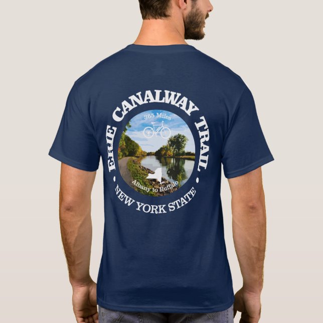 Camiseta Erie Canalway Trail (ciclismo c) (Verso)