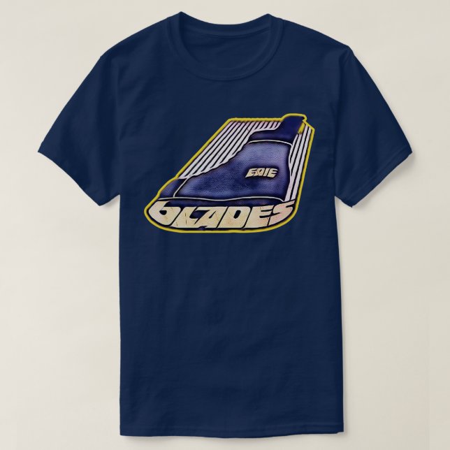 Camiseta Erie Ouro Blades Hockey (Frente do Design)
