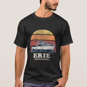 Camiseta Erie Pa Navegação Antiga Anos 70 Design De Barco R