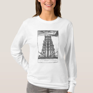 Camiseta Erigindo o Obelisk egípcio antigo